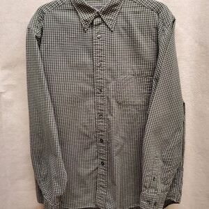 Eddie Bauer Plaid Check Men's Long Sleeve Shirt in Size M